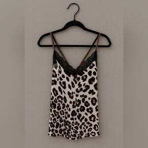 Soma   Cool nights camisole top lace leopard print size XL
